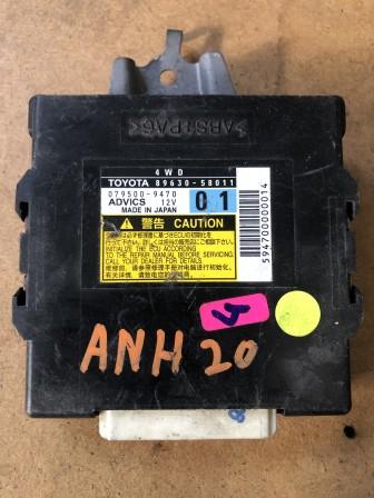 ECU 89630-58011 TOYOTA ANH20 ECU 